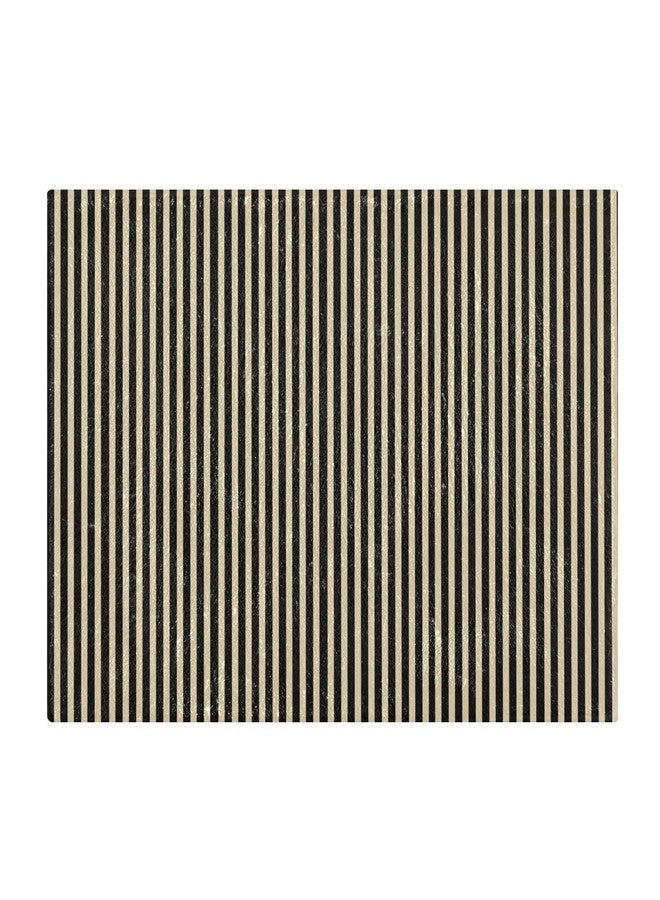 ويلداي سجادة حمام من ويلداي، ناعمة، ماصة، مانعة للانزلاق، بنمط بيج وأسود مخطط، مناسبة للحمام، المرحاض، وأرضية الدش، مقاس 20 × 24 بوصة. - Image 1