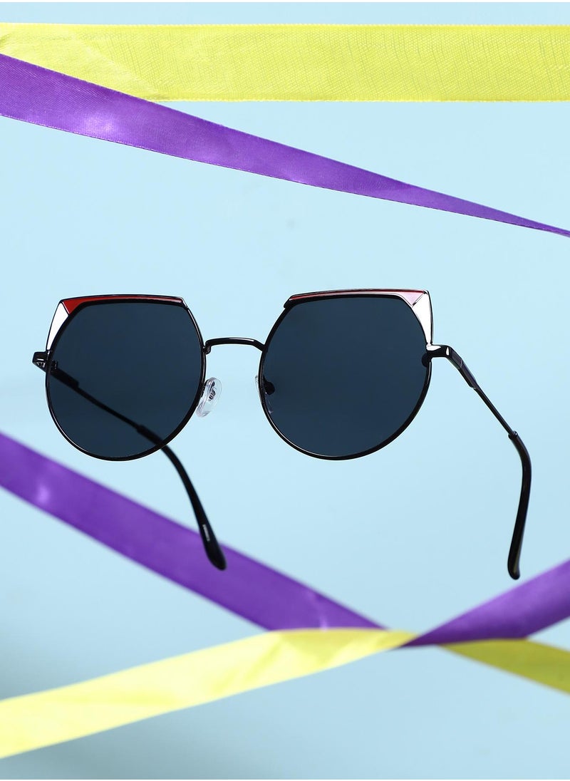 Haute Sauce Polarized Full Rim Cat Eye Sunglasses For Women  - Image 2