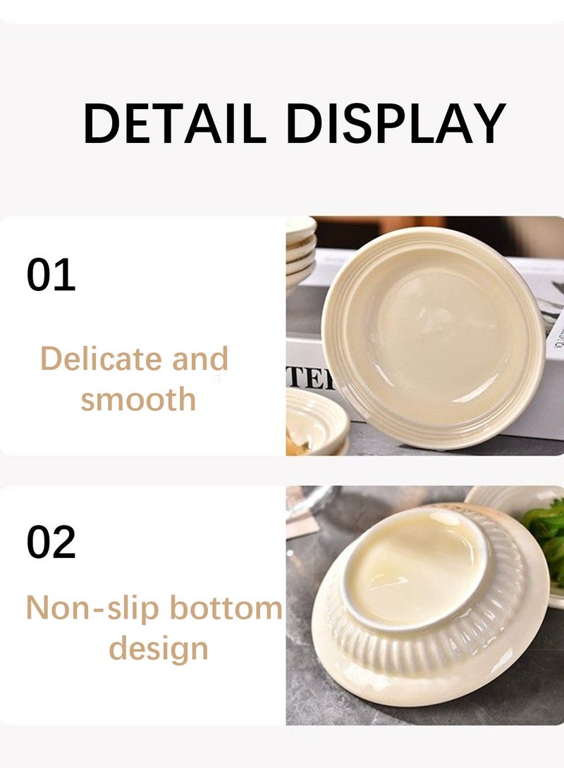 18Pcs Dinnerware Set, Gift Kit, Classic Elegant Ceramic Tableware, Dishwasher and Microwave Safe, White - Image 2