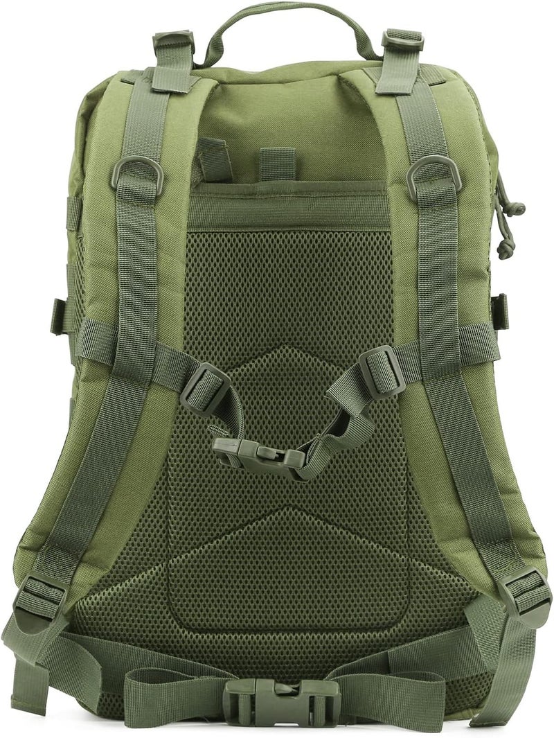 REEBOW GEAR Military Tactical Backpack 40L Assault Pack Army Molle Bug Out Bag Backpacks Black Brown - Image 3