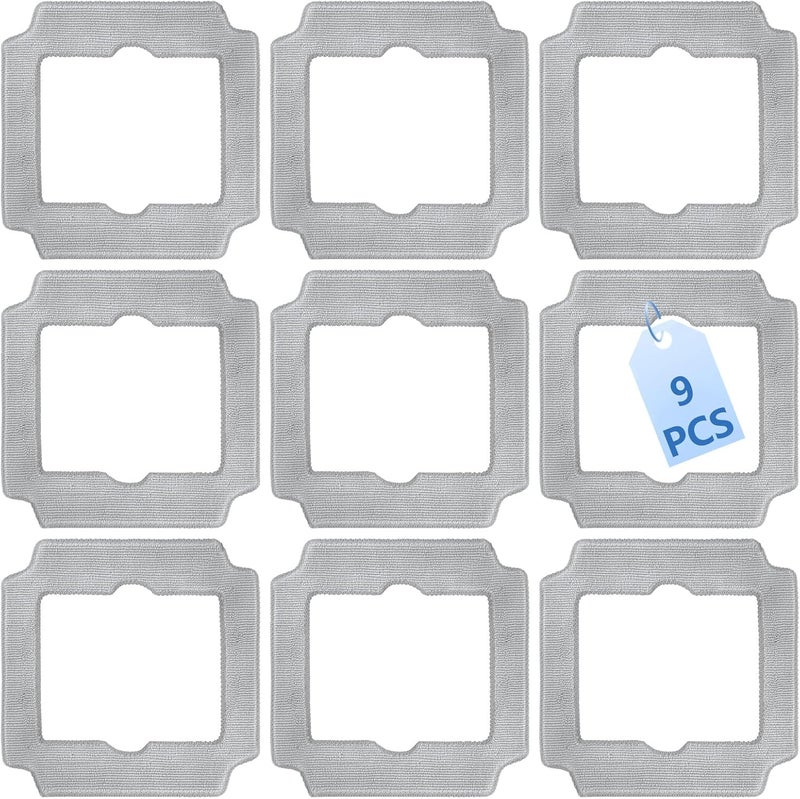 Frexusuent Cleaning Rag for Ecovacs Winbot MINI2 Window Cleaner Robot, Winbot MINI2 Accessories 9 Pcs Cleaning Rag - Image 1