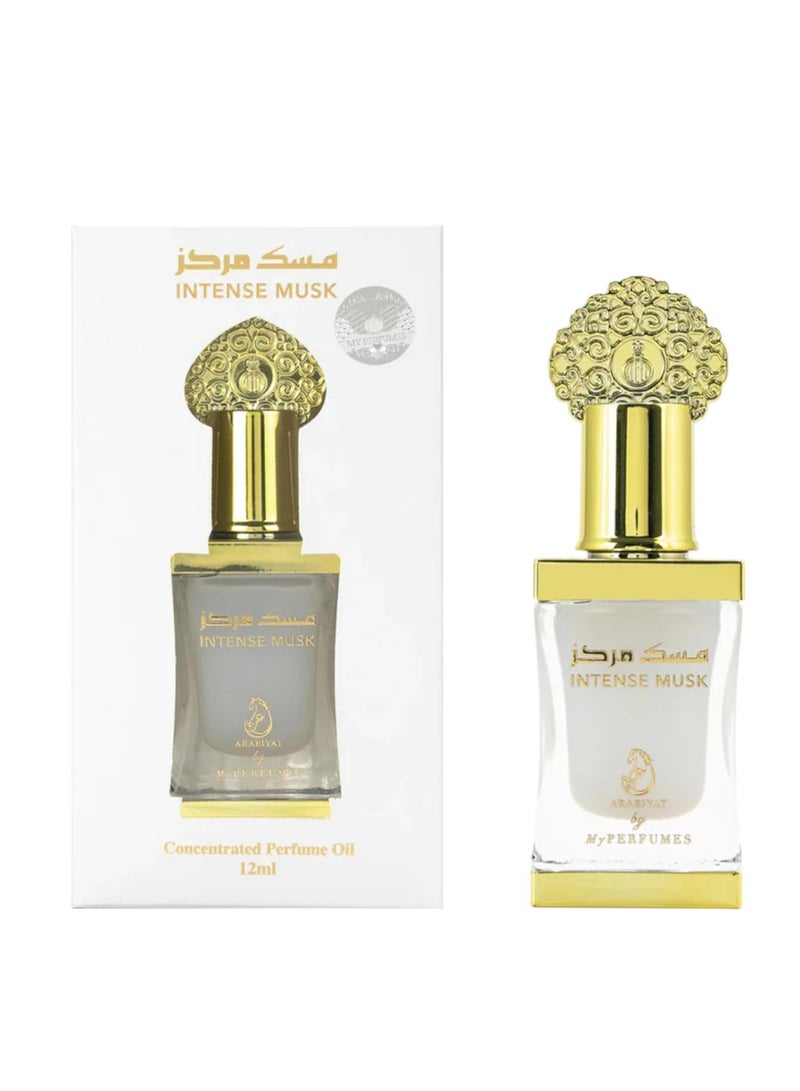 My Perfumes INTENSE MUSK from ARABIYAT Non Alcoholic Concentrated Perfume Oil or Attar for Men and Women 12ml - Image 1