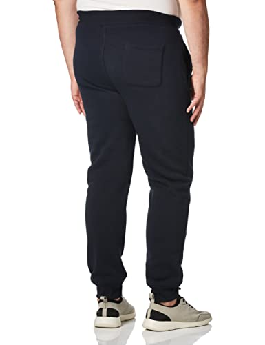WT02 Men's Fleece Sweatpants & Joggers (Regular & Extended Sizes), Navy, Large - Image 2