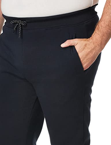 WT02 Men's Fleece Sweatpants & Joggers (Regular & Extended Sizes), Navy, Large - Image 3