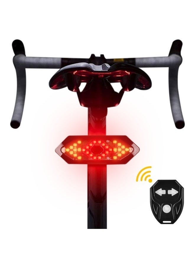 Generic Bike Tail Light with Turn Signal and Wireless Remote – USB Rechargeable, Ultra Bright LED, IPX4 Waterproof, Horn Alert for Scooter & Bicycle Night Riding  - Image 1