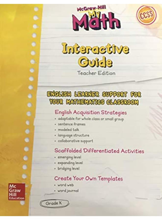 McGraw-Hill My Math Eld Te Grade K  Ed   1