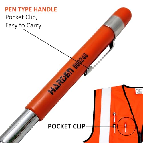Harden Telescopic Magnetic Pickup Pen Tool 8LB (3.5kg) 135-640mm Extendable Magnetic Stick with Pocket Clip for Pickup Up Nuts and Bolts - 660246 - Image 3