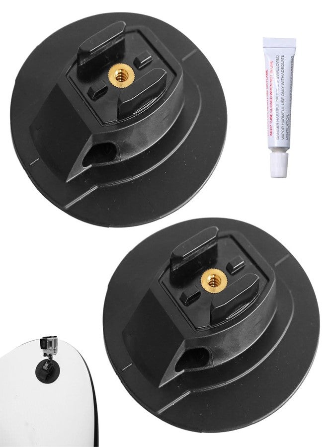 SquEqu 2 Pack Surfboard Camera Mount Base Replacement Support Stand Holder Bracket for GoPro Hero Osmo Paddle Board SUP Kayak Bodyboard Wakeboard Foam Action Cam Beach Wave Surfing Kit - Image 1