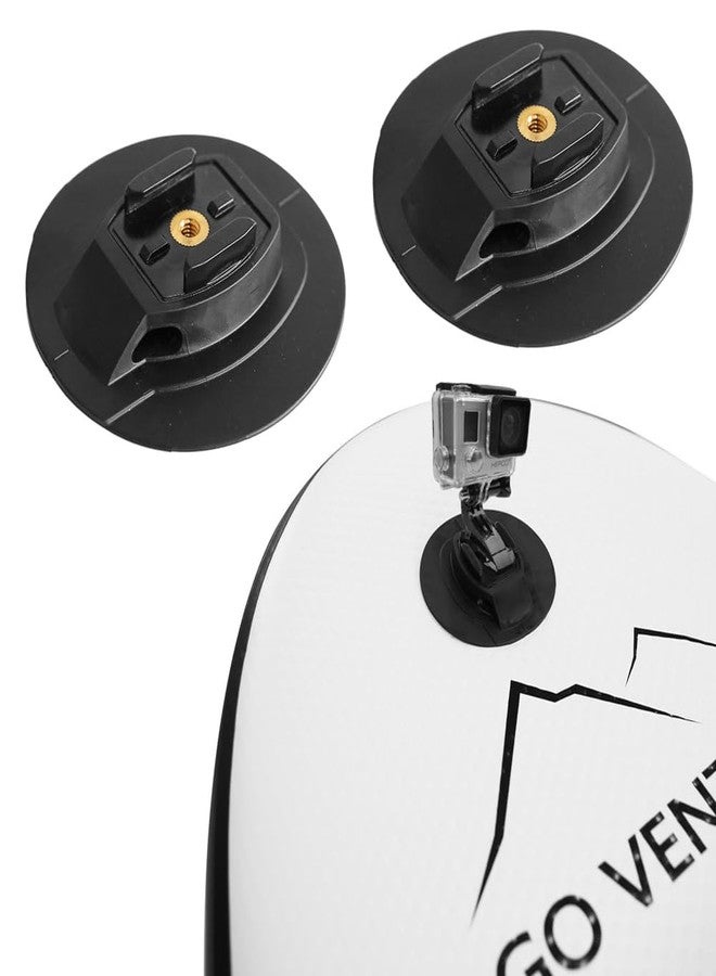 SquEqu 2 Pack Surfboard Camera Mount Base Replacement Support Stand Holder Bracket for GoPro Hero Osmo Paddle Board SUP Kayak Bodyboard Wakeboard Foam Action Cam Beach Wave Surfing Kit - Image 5