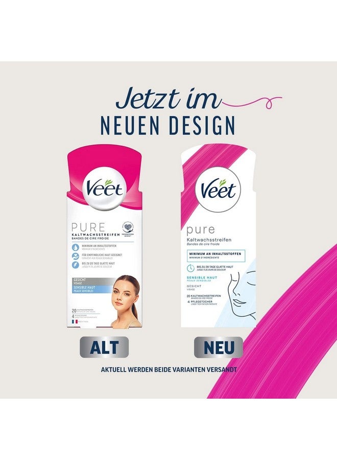 Veet Face Ready to Use Wax Strips for Sensitive Skin Wax Strips - Image 2