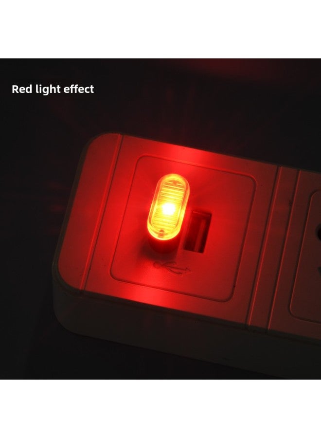 Mini USB Night Light USB Headlamp Car Headlamp USB Car Headlamp USB Light Colorful Light-Color:H2111-red Light-Size:Single Opp Bag  - Image 1