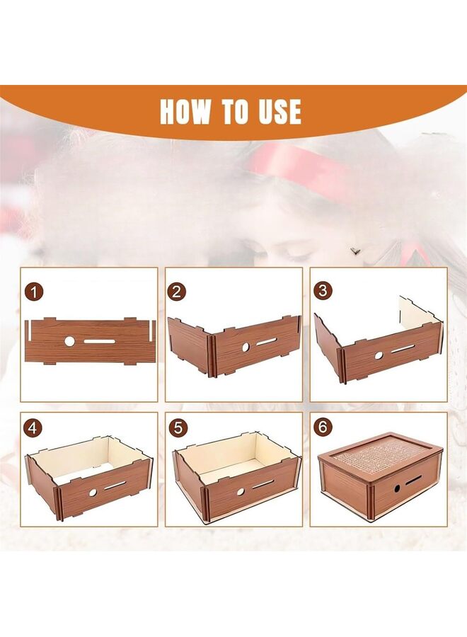 Generic Wooden Savings Box,  New Retro Money Box Storage Box Wooden Cash Saver Money Box, Money Saving Box Wooden Money Box with Money Target and Numbers  - Image 2
