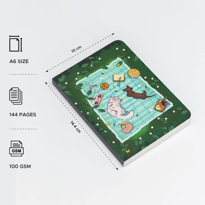 FACTOR NOTES دفتر A6: مخطط | 90 جرام لكل متر مربع | 160 صفحة (أرواح مجنونة) - Image 2