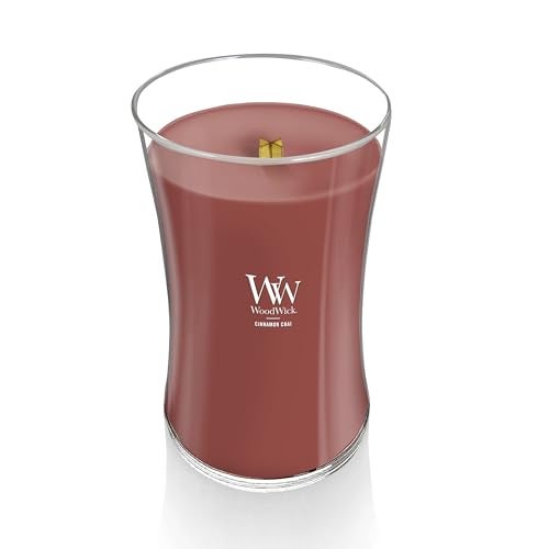 WoodWick Large Hourglass Candle Cinnamon Chai - Premium Soy Blend Wax Pluswick Innovation Wood Wick Made in USA - Image 3