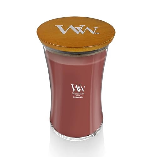 WoodWick Large Hourglass Candle Cinnamon Chai - Premium Soy Blend Wax Pluswick Innovation Wood Wick Made in USA - Image 2