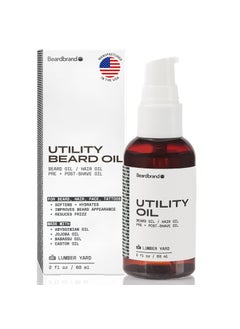 Beardbrand Beard Oil for Men, Beard Softening Oil & Mens Beard Oil - Softens & Conditions with Jojoba Oil - Smooth Beard & Skin | Sandalwood & Cedar Oil - 2 fl oz