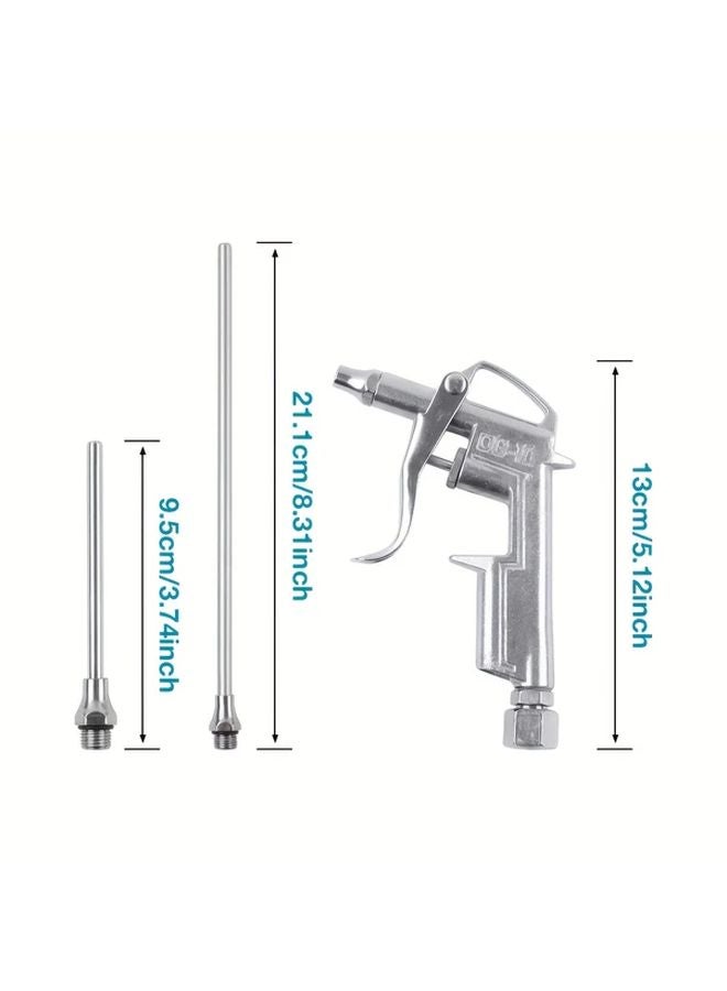 Aluminum Alloy Dust Blow Gun With European Interfaces High Flow Air Blower Tool - Image 4