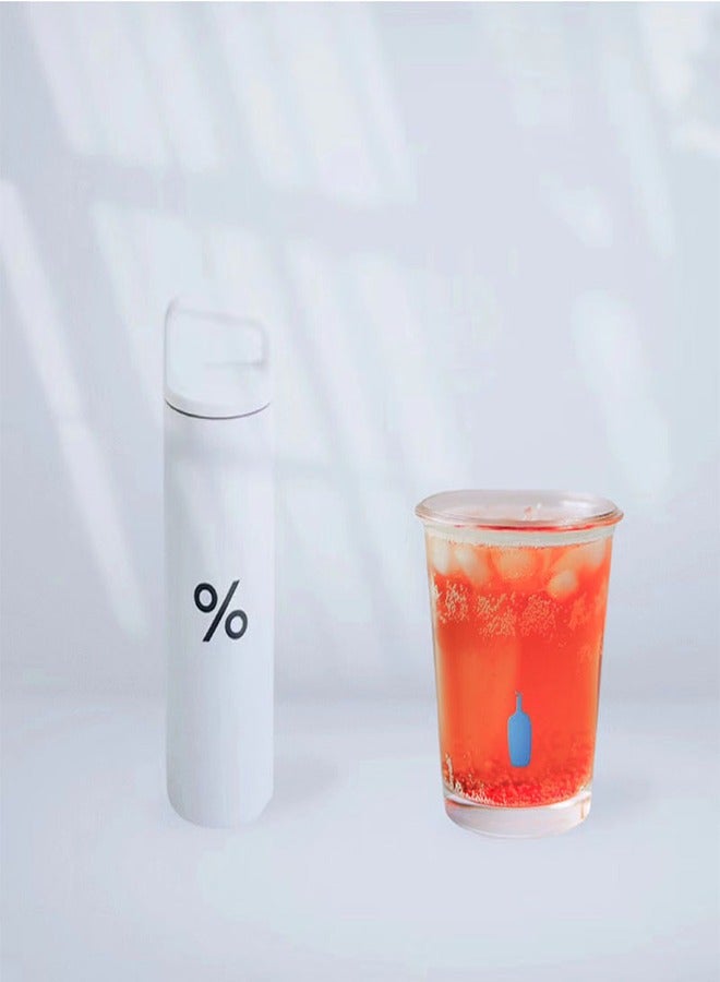 بلو بتل كوفي اليابان زجاجة زرقاء زرقاء الحب كيوتو محدودة كوب قهوة زجاجي كوب إسبرسو كوب لعاب مستدير - Image 3