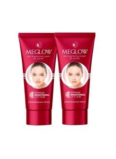 Meglow Fairness Face Cream Combo Pack of 2 for Women, 30g -SPF 15 |Paraben Free |Enriched with Aloe Vera Extract, Cucumber Extracts and Vitamin E for Soft, Glowing & Radiance Skin