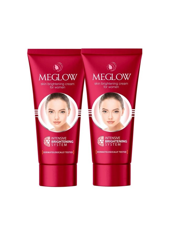 MEGLOW - Meglow Fairness Face Cream Combo Pack of 2 for Women, 30g -SPF 15 |Paraben Free |Enriched with Aloe Vera Extract, Cucumber Extracts and Vitamin E for Soft, Glowing & Radiance Skin - Image 1