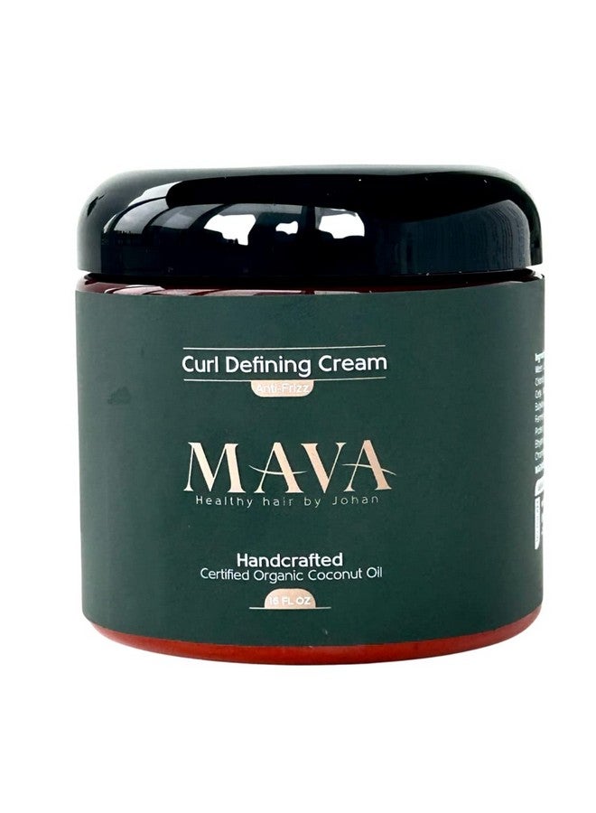 Mava Ava Curl Defining Cream Coconut Oil And Oat & Bamboo Extracts Curl Defining Cream For Chemically Treated & Naturally Coarse Hair 16Oz - Image 2