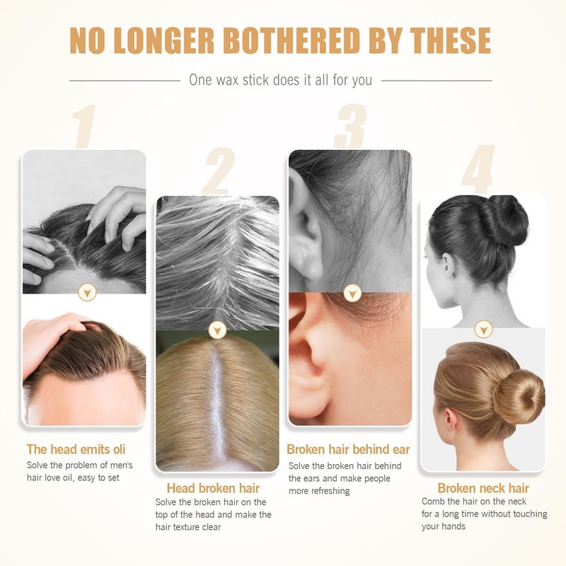 IKT Hair Wax Stick for Women & Kids, Wax Pomade Stick for Wigs (0.56 Oz) - Image 3