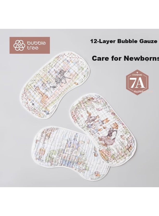 Bubble Tree [0-3 Months Cloud Pillow Pro], Baby Flat Pillow, 12-Layer Bamboo Cotton Gauze, Newborn Sweat-Absorbing And Breathable - Image 2
