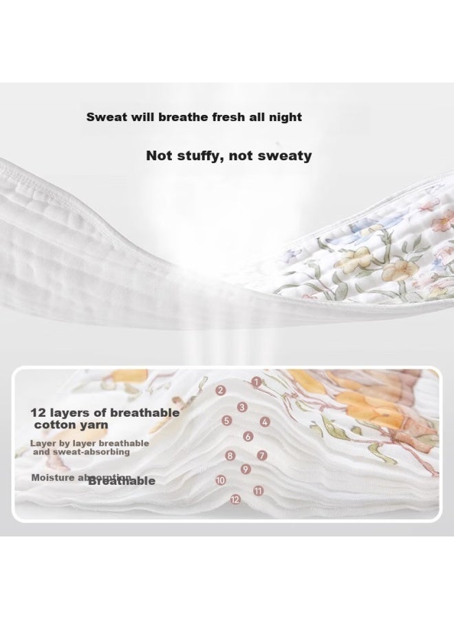 Bubble Tree [0-3 Months Cloud Pillow Pro], Baby Flat Pillow, 12-Layer Bamboo Cotton Gauze, Newborn Sweat-Absorbing And Breathable - Image 3