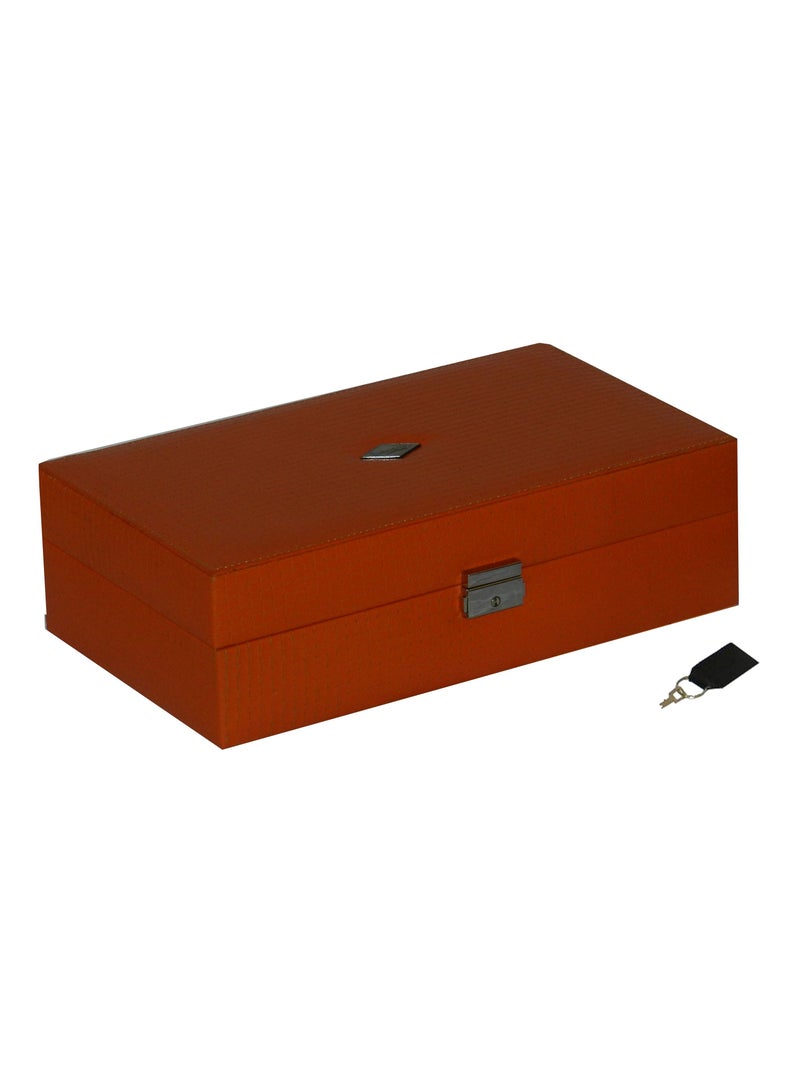 LAVERI LEATHER Laveri Watch Box for Men Women (10 Slots), Premium  Leather Watch Case  Organizer with Lock, Removable Pillow - Image 2