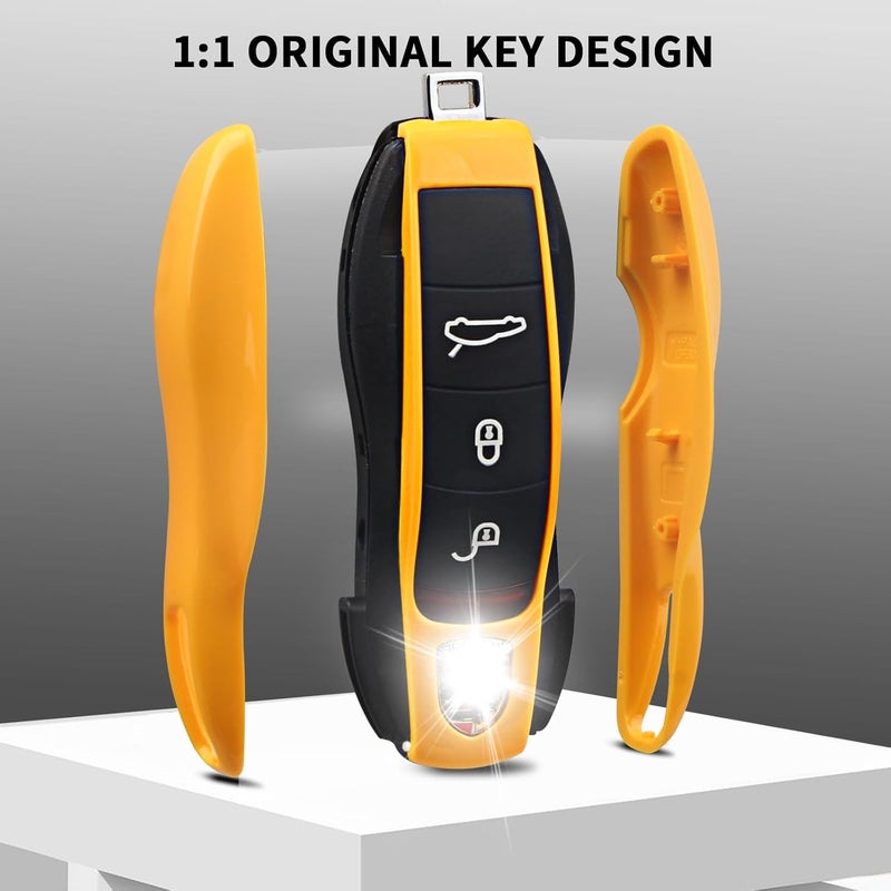 QBUC Yellow Key Fob Cover for Porsche - Image 4