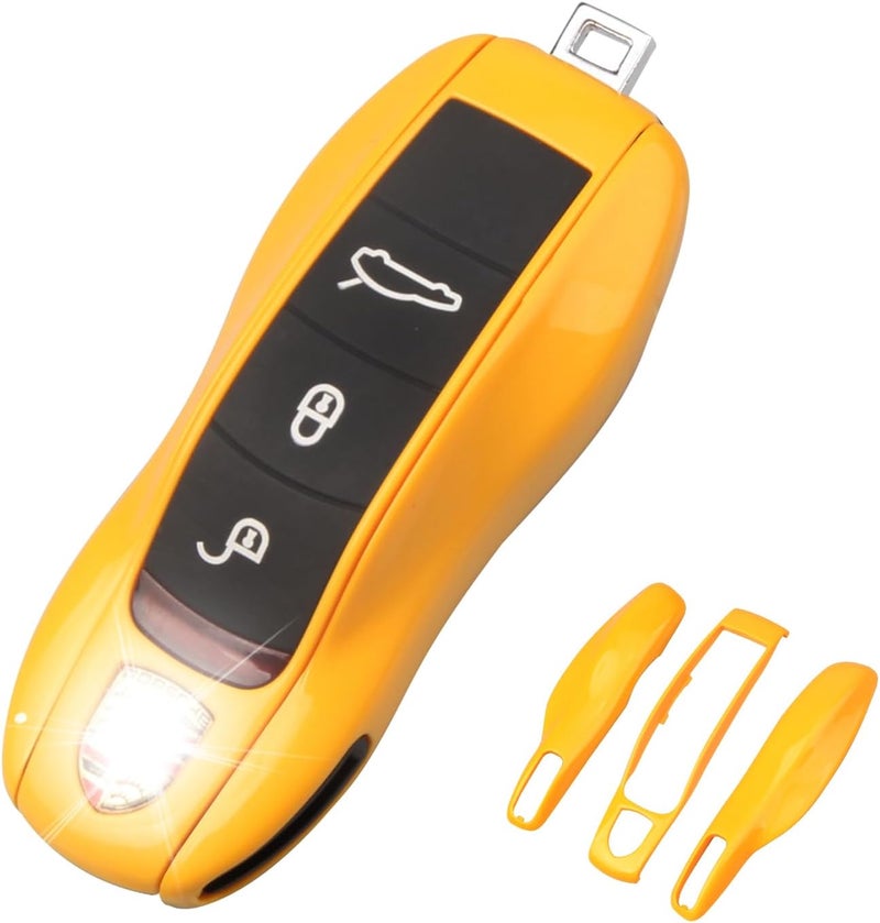 QBUC Yellow Key Fob Cover for Porsche - Image 1