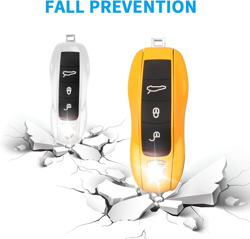QBUC Yellow Key Fob Cover for Porsche - Image 5