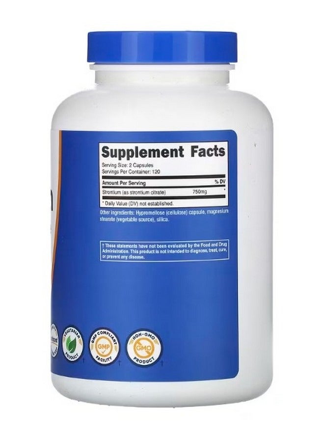 Nutricost Strontium 750 Mg  240 Capsules 375 Mg Per Capsule - Image 2