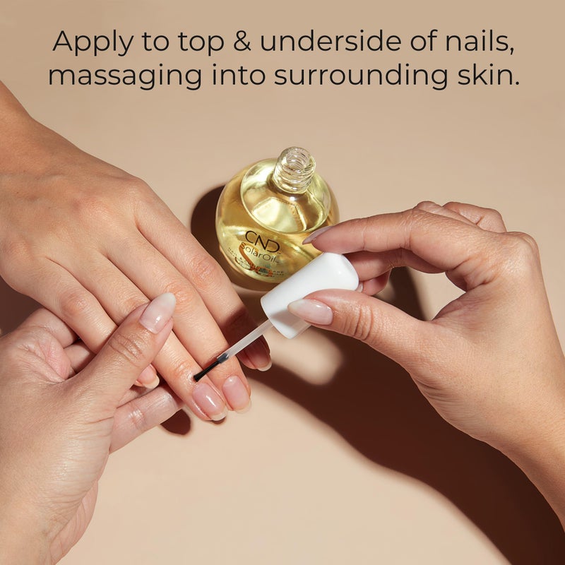 CND SolarOil Cuticle Oil, Natural Blend Of Jojoba, Vitamin E, Rice Bran and Sweet Almond Oils, Moisturizes and Conditions Skin, Pack Of 1, 2.3 oz. - Image 5