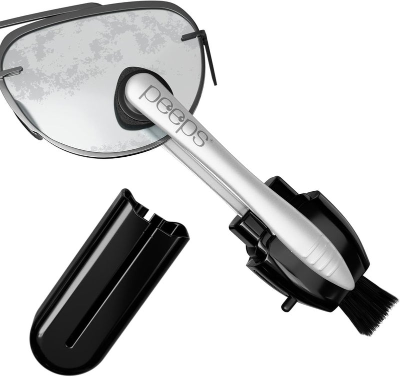 Peeps CarbonKlean Eyeglass Lens Cleaner - Efficient and Durable Carbon Microfiber Technology - Exclusively Used by NASA - 500 Uses (Injected Black) - Image 1