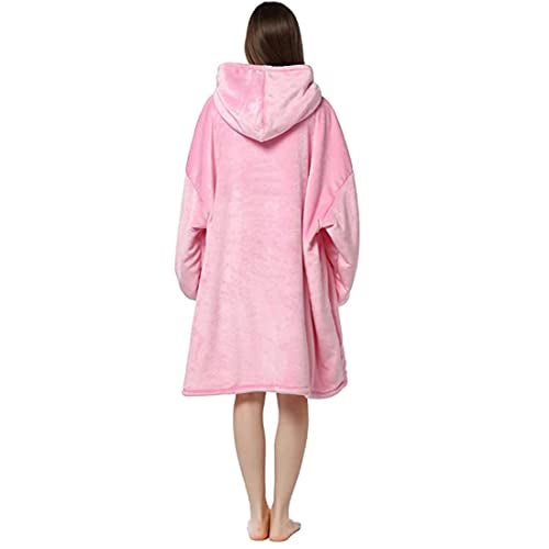 Maharsh Oversized Hoodie Blanket Women Ultra Plush Fleece with Soft Sherpa Reversible Warm Cosy Comfy Wearable Hooded Giant Sweatshirt Throw for Girls Adults Men Boys Kids Big Pocket - Image 3
