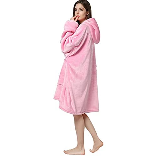 Maharsh Oversized Hoodie Blanket Women Ultra Plush Fleece with Soft Sherpa Reversible Warm Cosy Comfy Wearable Hooded Giant Sweatshirt Throw for Girls Adults Men Boys Kids Big Pocket - Image 4