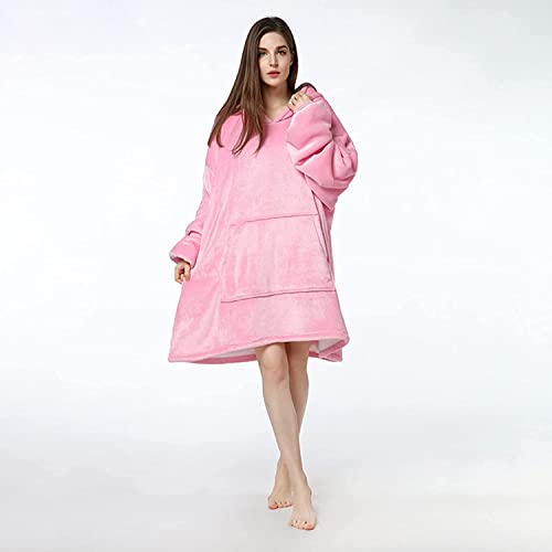 Maharsh Oversized Hoodie Blanket Women Ultra Plush Fleece with Soft Sherpa Reversible Warm Cosy Comfy Wearable Hooded Giant Sweatshirt Throw for Girls Adults Men Boys Kids Big Pocket - Image 2