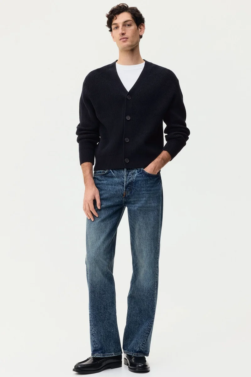 H&M Relaxed Fit Rib-knit cardigan