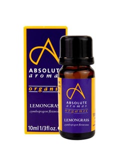 Absolute Aromas Organic Lemongrass Essential Oil 10Ml  - Image 1