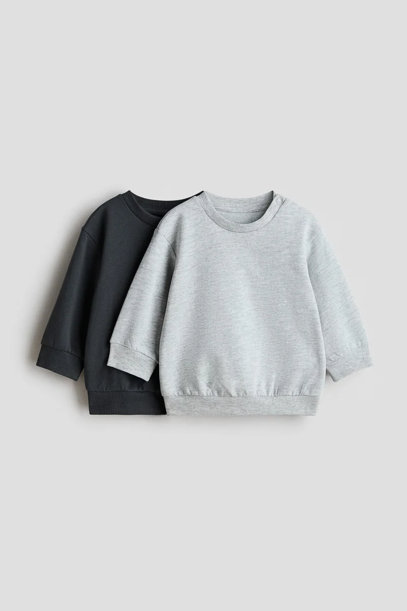 H&M 2-pack cotton sweatshirts