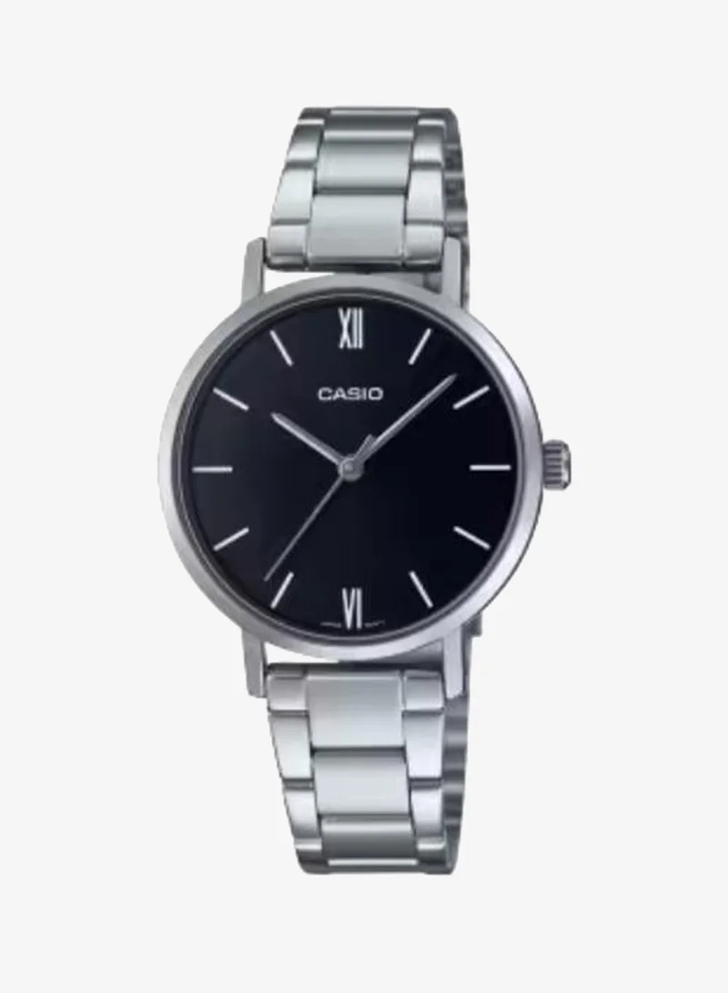 Casio Women's Analog Display Watch With Silver Stainless Steel Strap - LTP-VT02D-1AUDF