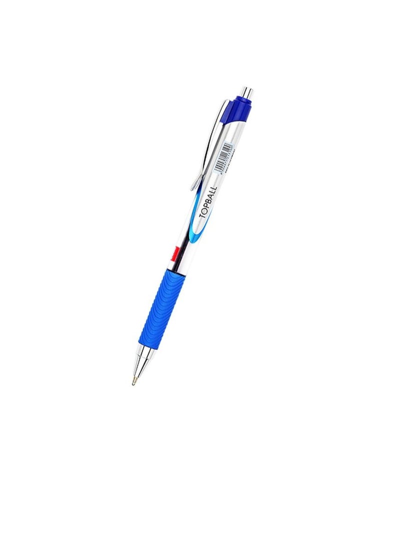 Cello CELLO TOP BALL RETRACTABLE PEN 0.7MM BLISTER OF 5PC BLUE  - Image 3