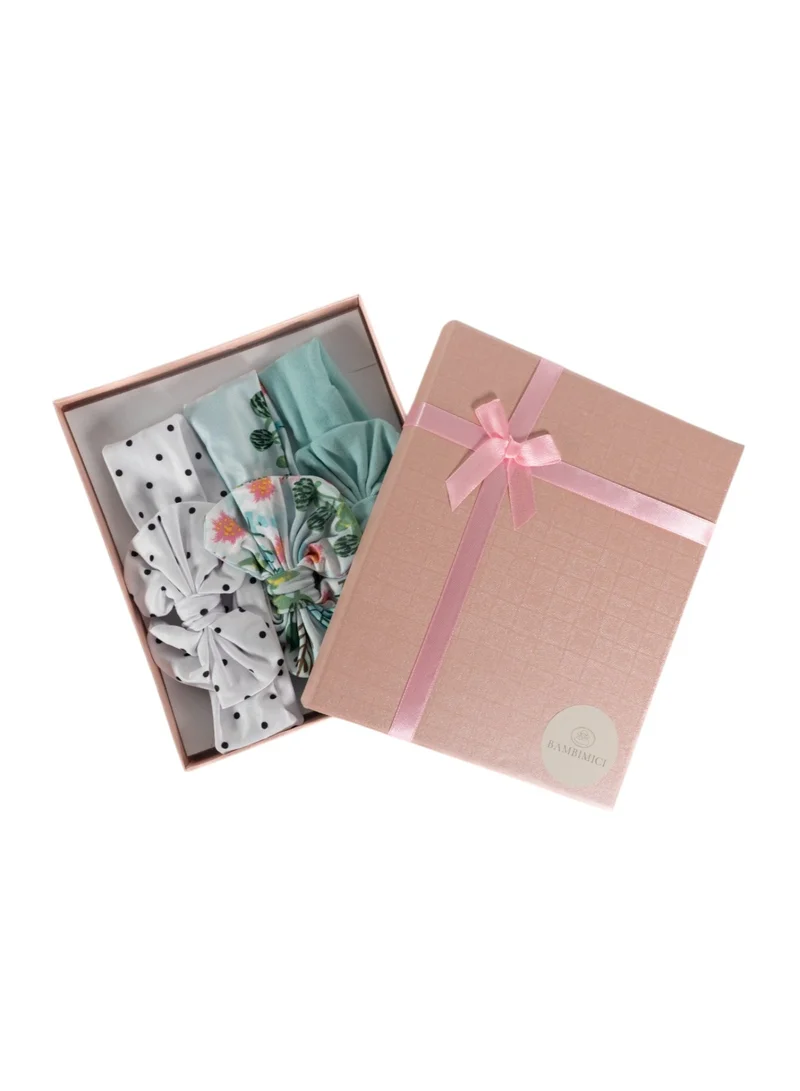 Bambimici Bambimici - Olivia Box of 3 Headband Ribbon - Polka and Flower