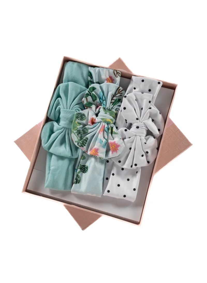 Bambimici Bambimici - Olivia Box of 3 Headband Ribbon - Polka and Flower