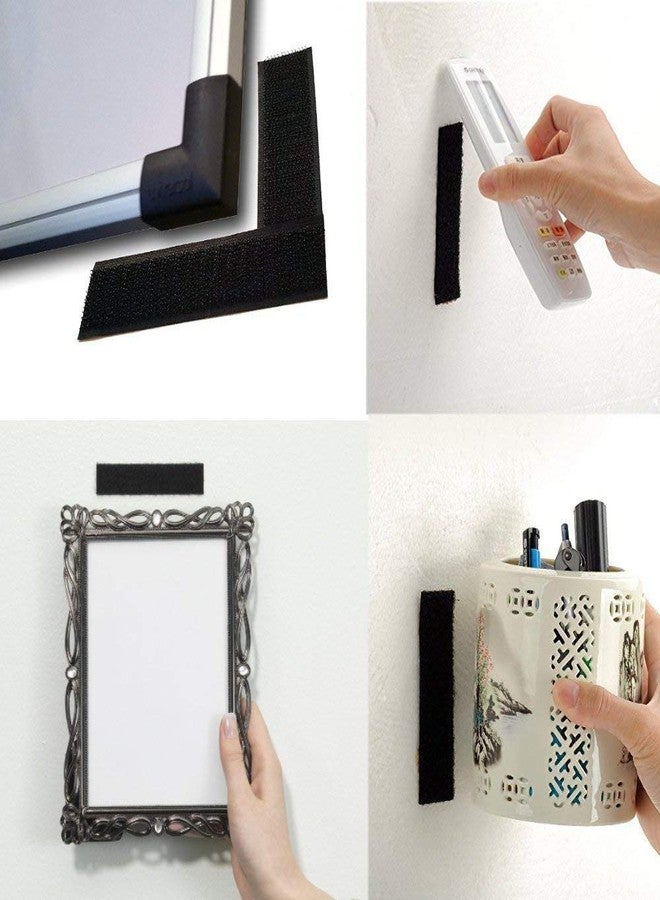 SAI PRASEEDA Self Adhesive Hook 5 Inches_ Adhesive Loop 5 Inches with Easy Removal Sticker 20mm_10 Pairs Black Color with Industrial Cutter SP1 - Image 5