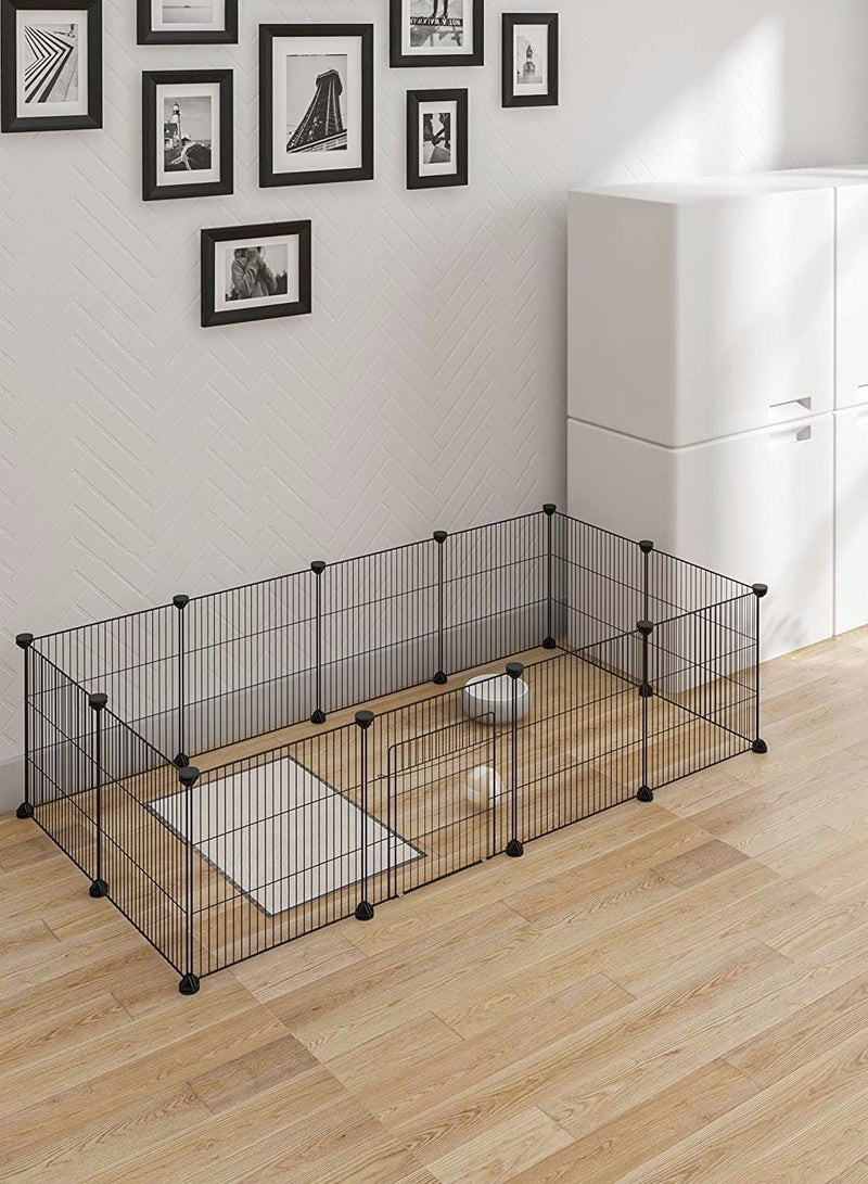 DIY Pet Splicing Fence Cage Fence Panel Puppy Rabbit Cat Hamster Foldable Storage Display Rack - Image 1