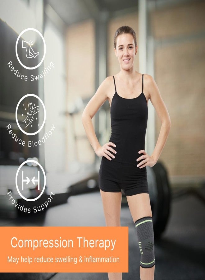 NatraCure Compression Knee Sleeve, Single Wrap - (Size: Small) - Braces and Supports Knee for Pain Relief, Meniscus Tear, Arthritis, Injury, Running, and Joint Pain - Best Knee Sleeve - Image 3