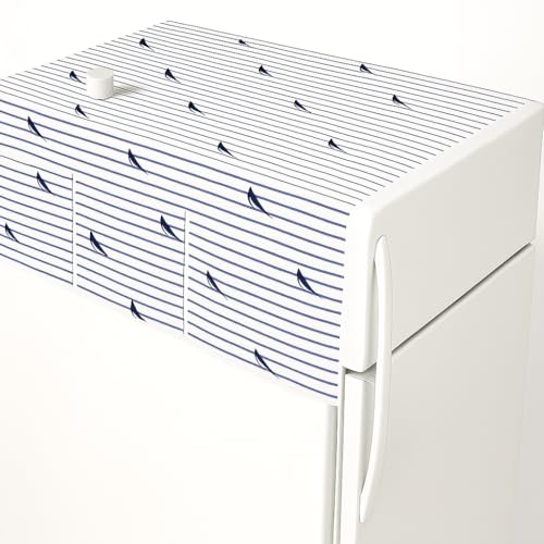 Bhoomi Impex Refrigerator Dust Proof Cover with Storage Pockets - Protective, Durable, Easy to Clean - Random Print - Set of 1 - Image 2