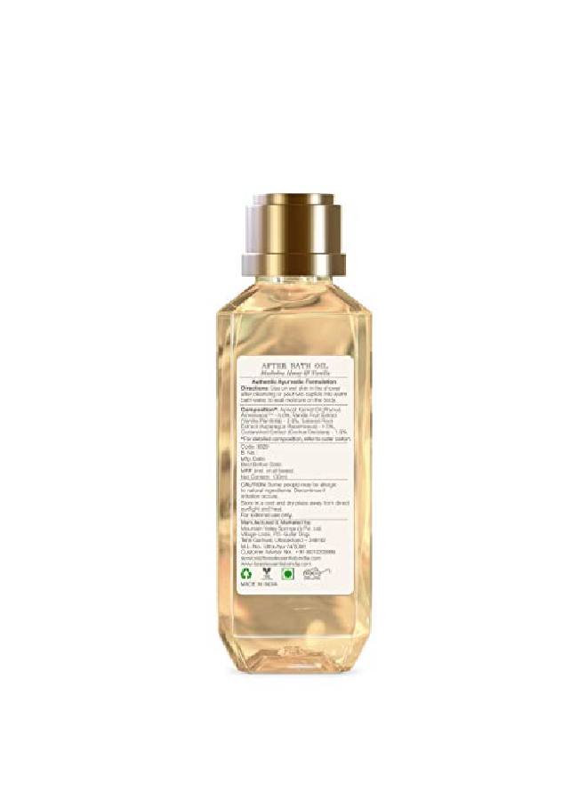 Forest Essentials After Bath Oil Mashobra Honey & Vanilla 130 Ml (Bath Oil) - Image 4
